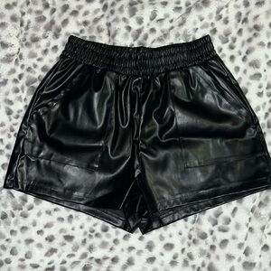 NWOT Faux leather shorts